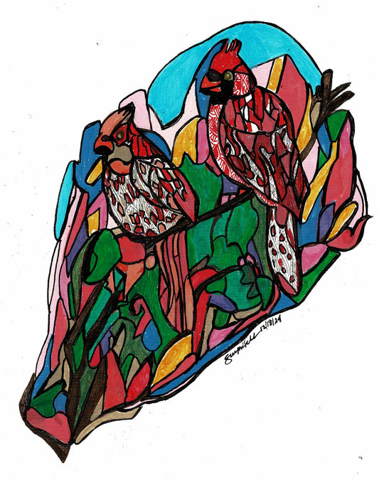 Painted Cardinals