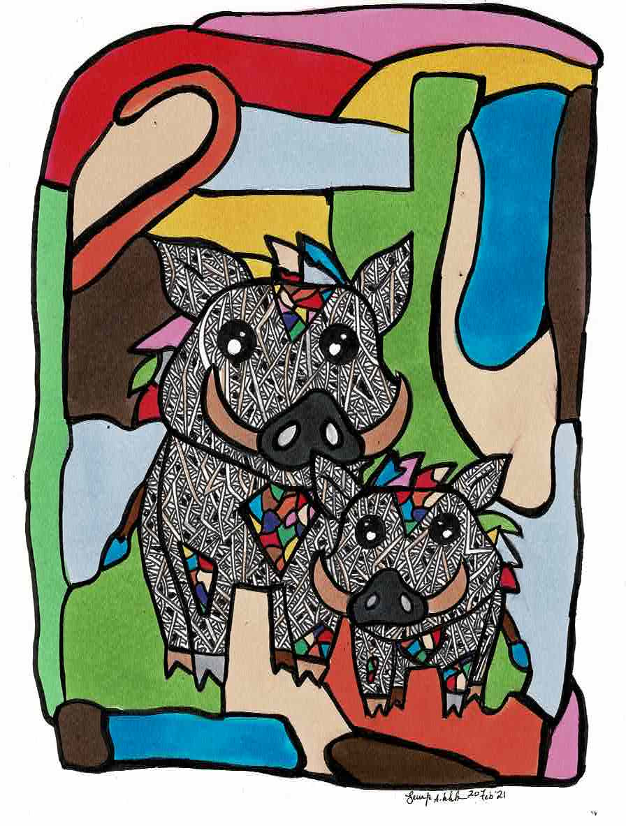 Belinda and Bella - Wild Boars